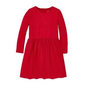 Primary Long Sleeve Red Dress Girls Size 4-5